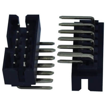 L-KLS1-202H-12-R-B-D CON.T.B.2.00MM 12PIN(2x6) THT R/A MALE KLS - 1