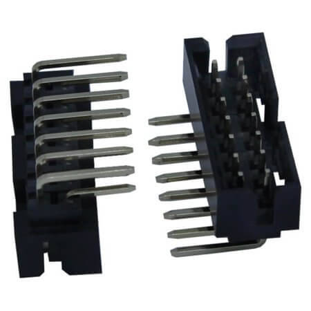 L-KLS1-202H-14-R-B-D CON.T.B.2.00MM 14PIN(2x7) THT R/A MALE KLS - 1