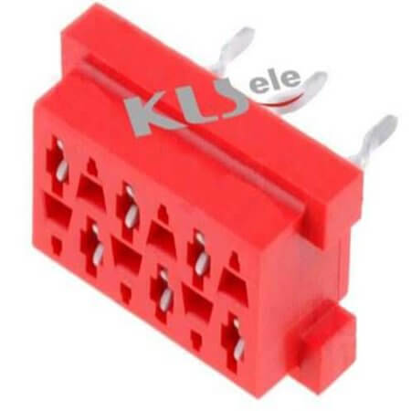 L-KLS1-204F-04-R MICRO MATCH THT V/T 4PIN(2x2) 2.54mm FEMALE RED - 1
