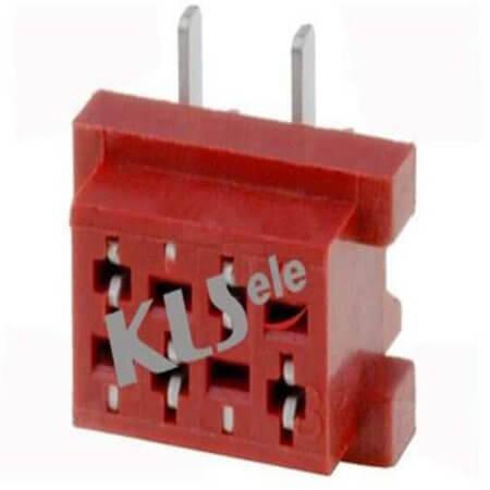 L-KLS1-204G-10-R-TC MICRO MATCH THT V/T 10PIN(2x5) 2.54mm FEMALE RED - 1