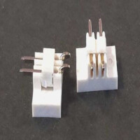 L-KLS1-207BA-2.0-1-02-TC PIN HEADER 2PIN(1x2) 2.00mm SMT R/A WHITE - 1