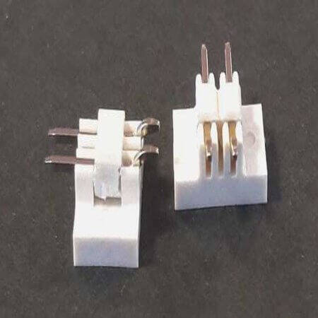 L-KLS1-207BA-2.0-1-02-TC PIN HEADER 2PIN(1x2) 2.00mm SMT R/A WHITE - 1
