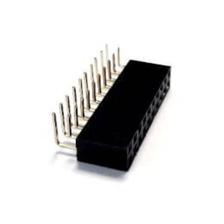L-KLS1-208-2-20-R FEMALE HEADER 20PIN(2x10) 2.54mm THT R/A TRAY - 1