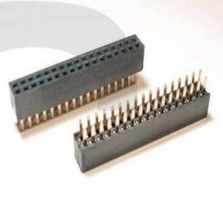 L-KLS1-208C-3.4-1-16-S FEMALE HEADER 16PIN(1x16) 1.27mm THT V/T BAG - 1