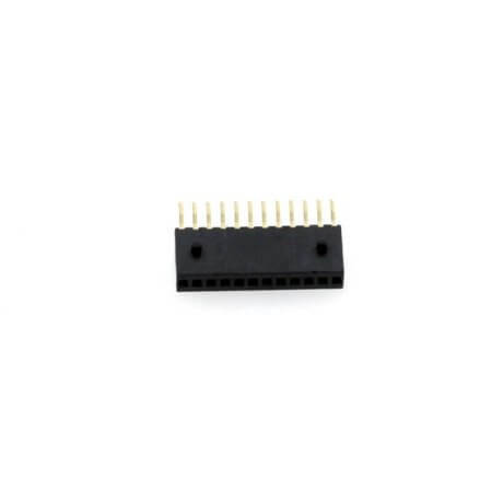 L-KLS1-208CA-5.7-1-12-RT FEMALE HEADER 12PIN(1x12) 1.27mm WITH SIDE COLUMN - 1
