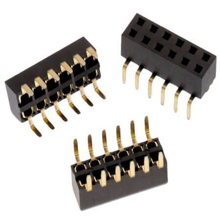 L-KLS1-208Y-5.0-2-08-W-8 FEMALE HEADER 8PIN(2X4) 2.54MM THT V/T 8x7.62 TUBE - 1