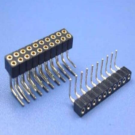 L-KLS1-209B-2-20-R-Y FEMALE HEADER 20PIN(2x10)2.00mm THT R/A MACHINE PIN - 1