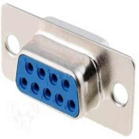 L-KLS1-213-25-F-L CONNECTOR DSUB 25PIN 180C SOLDER TYPE FEMALE BLUE - 1
