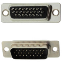 L-KLS1-214-26-M-B CONNECTOR HDSUB 26PIN SOLDER THT V/T MALE BLACK - 1