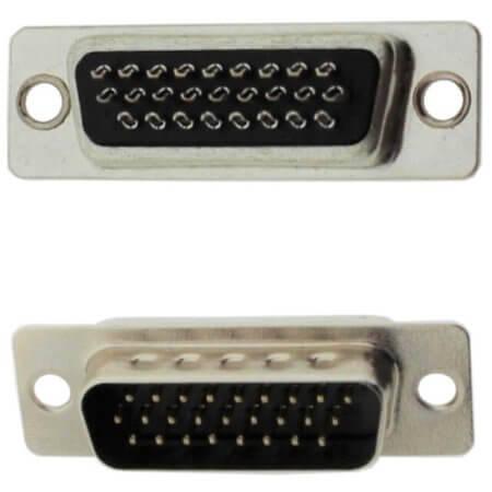 L-KLS1-214-26-M-B CONNECTOR HDSUB 26PIN SOLDER THT V/T MALE BLACK - 1