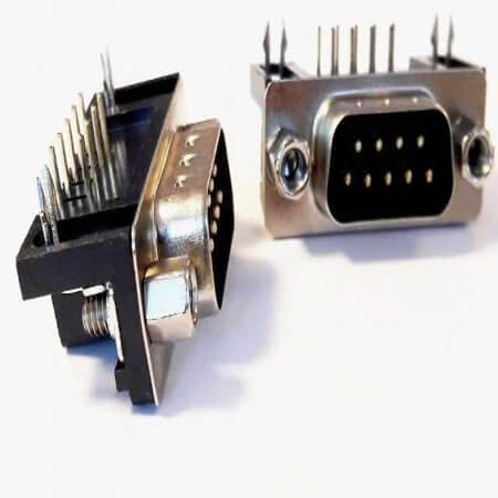 L-KLS1-215-09-M-B CONNECTOR DSUB 9PIN 90C PCB TYPE MALE - 1