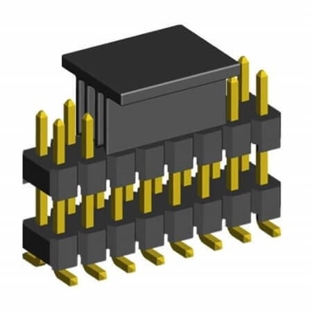 L-KLS1-218-2.50-2-20-T-7 PIN HEADER 20PIN(2x10) 2.54mm SMT V/T - 1
