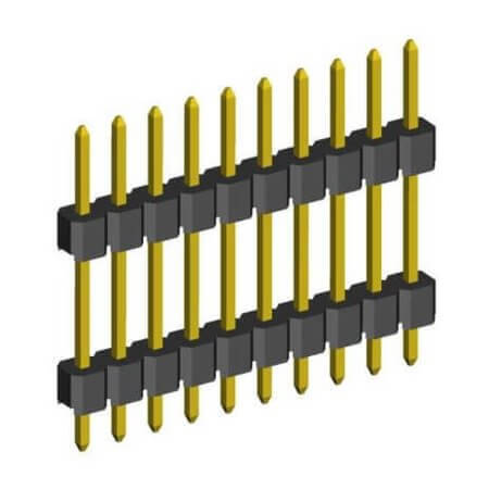 L-KLS1-218B-1-16-S-3X6X1 PIN HEADER 1PIN(1x16) 2.00mm THT V/T - 1