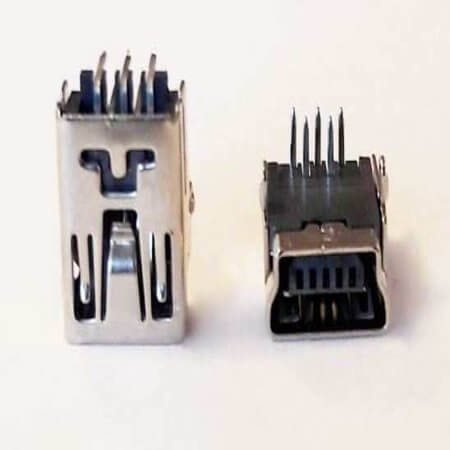 L-KLS1-229-5FQ-B CONNECTOR USB MINI B TYPE 90C T/R FEMALE - 1