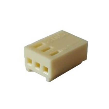 L-KLS1-2.54-03-H-L.BROWN CON.T.B.2.54MM 3PIN(1X3) FEMALE LIGHT BROWN - 1