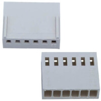 L-KLS1-2.54-06-H CON.T.B.2.54MM 6PIN 180C FEMALE WHITE - 1