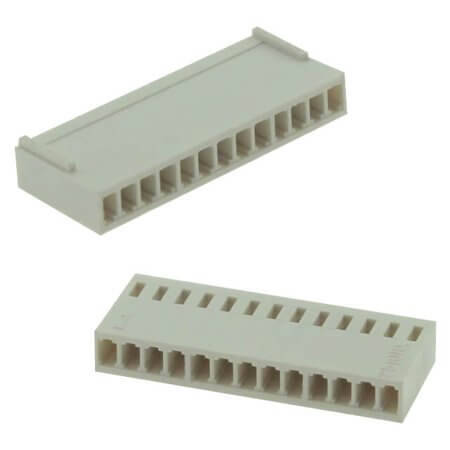 L-KLS1-2.54-13-H CON.T.B.2.54MM 13PIN(1X13) FEMALE WHITE - 1