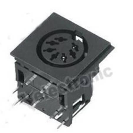 L-KLS1-291A-05-B MINI DIN CONNECTOR JACK FEMALE 05PIN BLACK AUDIO V - 1
