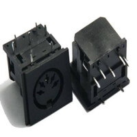 L-KLS1-291A-10.0-B MINI DIN CONNECTOR JACK FEMALE 05PIN BLACK AUDIO V - 1