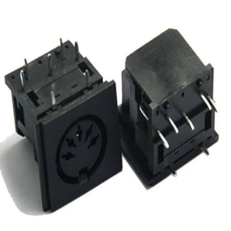 L-KLS1-291A-10.0-B MINI DIN CONNECTOR JACK FEMALE 05PIN BLACK AUDIO V - 1