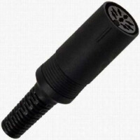 L-KLS1-295-F-5-B MINI DIN CONNECTOR JACK FEMALE 05PIN BLACK AUDIO V - 1