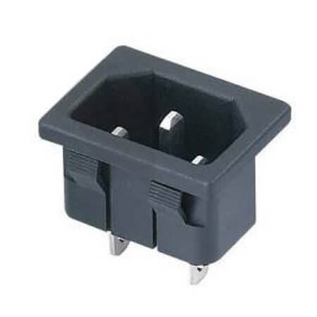 L-KLS1-AS-301-3 CONNECTOR IEC AC POWER SOCKET INLET MALE C14 TYPE - 1