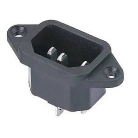 L-KLS1-AS-301 CONNECTOR IEC AC POWER SOCKET INLET 10A - 1