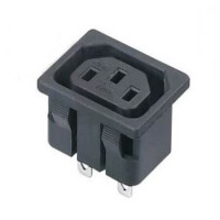 L-KLS1-AS-302-2 CONNECTOR IEC AC POWER SOCKET INLET FEMALE C14 TY - 1