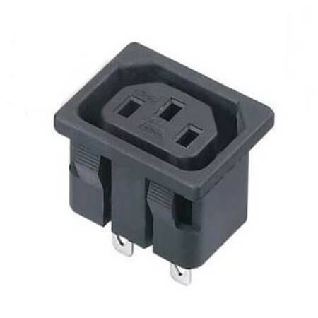 L-KLS1-AS-302-2 CONNECTOR IEC AC POWER SOCKET INLET FEMALE C14 TY - 1