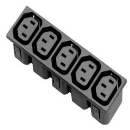 L-KLS1-AS-401-5P CONNECTOR POWER AC SOCKET C13 5 SERIAL AC PLUGS - 1