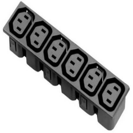 L-KLS1-AS-401-6P CONNECTOR POWER AC SOCKET C13 6 SERIAL AC PLUGS - 1