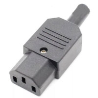 L-KLS1-ASS-201 CONN. AC POWER INLET FEMALE STRAIGHT - 1