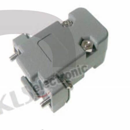 L-KLS1-DB-25P-L-G DSUB HOOD 25PIN LONG SCREW GRAY - 1