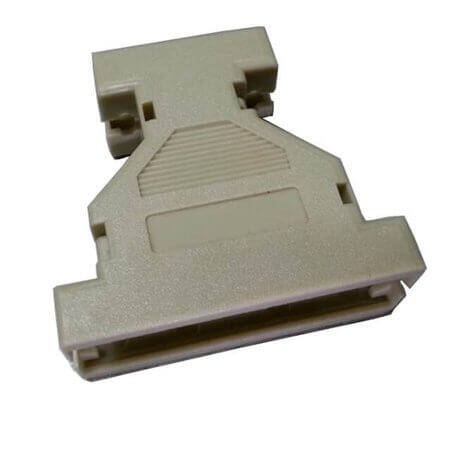 L-KLS1-DBQ-09P/25P-SG DSUB HOOD ADAPTER 9PIN TO 25PIN SHORT SCREW GRAY - 1