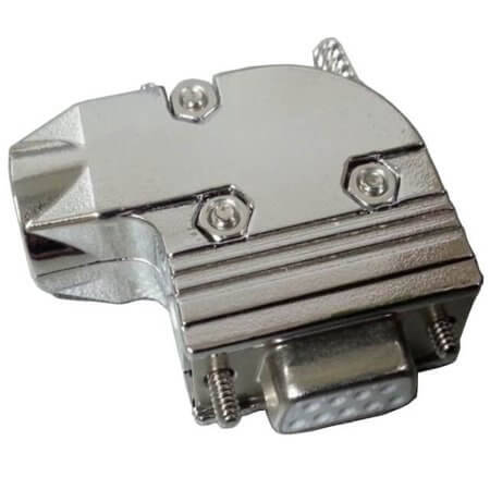 L-KLS1-DBR-25P-L DSUB HOOD 25PIN LONG SCREW RIGHT ANGLE METAL - 1