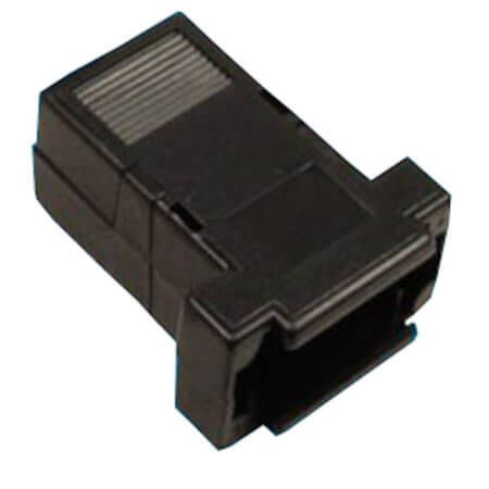 L-KLS1-DBW-25P-SB DSUB HOOD 25PIN SHORT SCREW WITH CLAMP BLACK - 1
