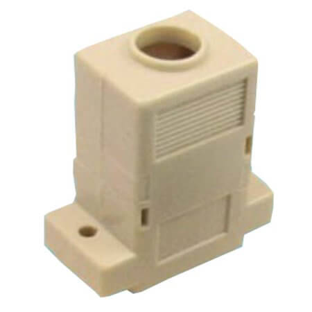 L-KLS1-DBW-25P-SI DSUB HOOD 25PIN SHORT SCREW WITH CLAMP IVORY - 1