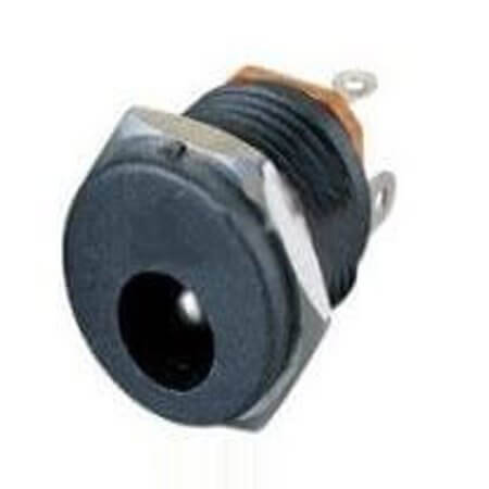 L-KLS1-DC-022B-2.0 CONNECTOR JACK DC OD=2.0MM THT V/T BLACK - 1