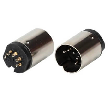 L-KLS1-DSCT-5-07F-S MINI DIN JACK 5PIN FEMALE BLACK - 1