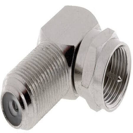 L-KLS1-F012 CON. MALE TO FEMALE RIGHT ANGLE ADAPTER - 1