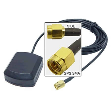 L-KLS1-GPS-01A-SMA-MS-RG ANTENNA GPS FOR SMA-MS-RG174-3000MM - 1