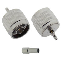 L-KLS1-N001-LMR100 CONN. N TYPE MALE PLUG LMR-100 CABLE - 1