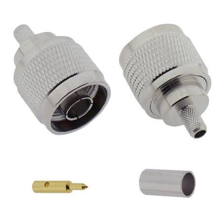 L-KLS1-N001-LMR200 CONN. N TYPE MALE PLUG LMR-200 CABLE - 1