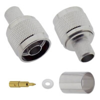 L-KLS1-N001-LMR400 CONN. N TYPE MALE PLUG LMR-400 CABLE - 1