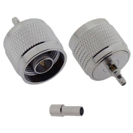L-KLS1-N001-RG188 CONN. N TYPE MALE PLUG RG-188 CABLE - 1