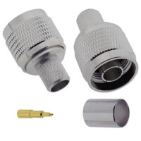 L-KLS1-N001-RG213 CONN. N TYPE MALE PLUG RG-213 CABLE - 1