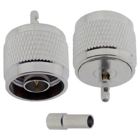 L-KLS1-N001-RG316 CONN. N TYPE MALE PLUG RG-316 CABLE - 1