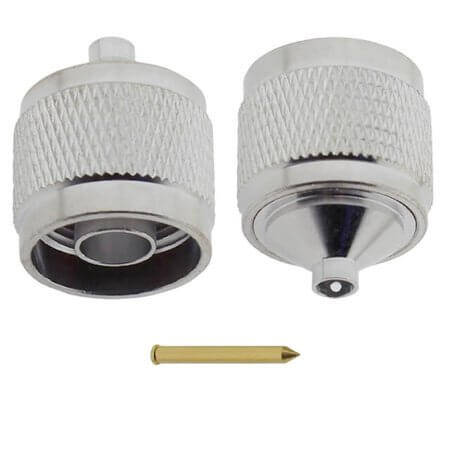 L-KLS1-N001-RG402 CONN. N TYPE MALE PLUG RG-402 CABLE - 1