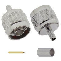 L-KLS1-N001-RG55 CONN. N TYPE MALE PLUG RG-55 CABLE - 1