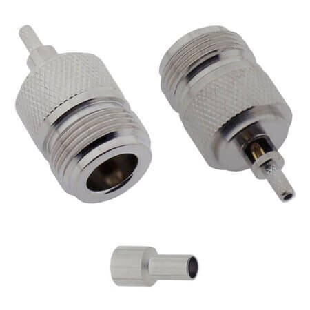 L-KLS1-N005-RG174 CONN. N TYPE FEMALE JACK RG-174 CABLE - 1
